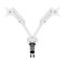 Bestar Universel Dual Monitor Arm with Pistons, White AK-MA01D-17 - alternate 1
